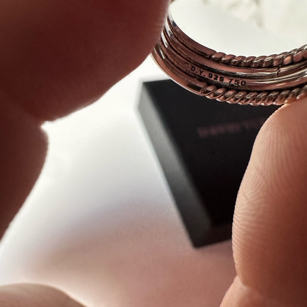 David Yurman Women's Ring in gold and Silver - Picture 4 of 5